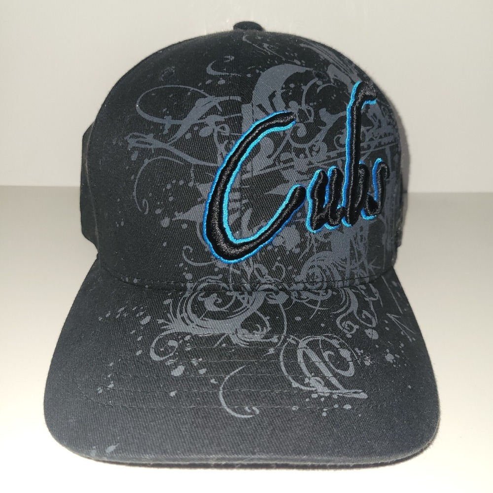 Chicago Cubs FRTYSVN by Twins '47 Flexfit Baseball Hat Cap Black Small Medium